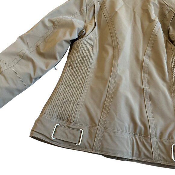 Obermeyer Tan Ski Jacket Waist Length Snowboarding Winter Snow Size 6 Women's - Picture 12 of 16